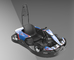 Go-kart di corsa elettrici dell'adulto 3000RPM con il giro della struttura di 4130 CrMo sopra