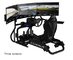 Schermo Sim Motion Gaming Racing Simulator di triplo di CAMMUS